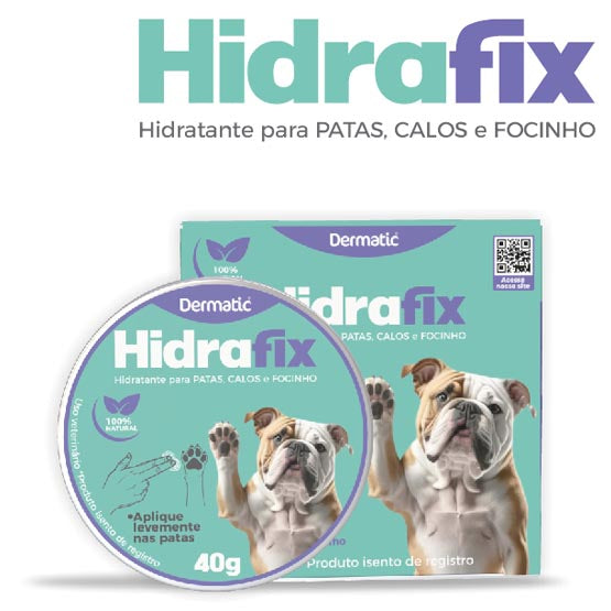 Hidrafix Hidratante Natural Pet Patas Calos Focinhos 40 Grs